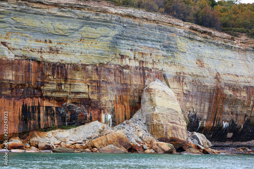 Pictured Rocks National Lakeshore in the south shore of Lake Superior in Michigan’s Upper Peninsula.