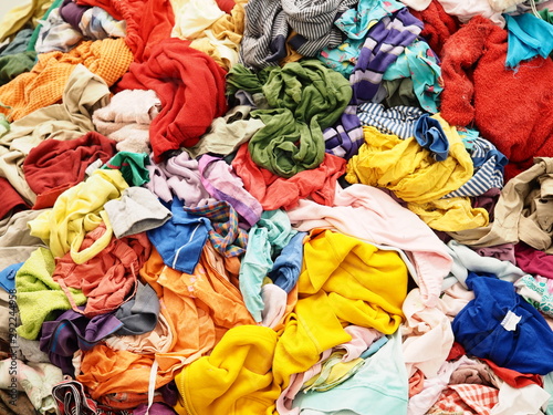 pile of colorful clothes photo