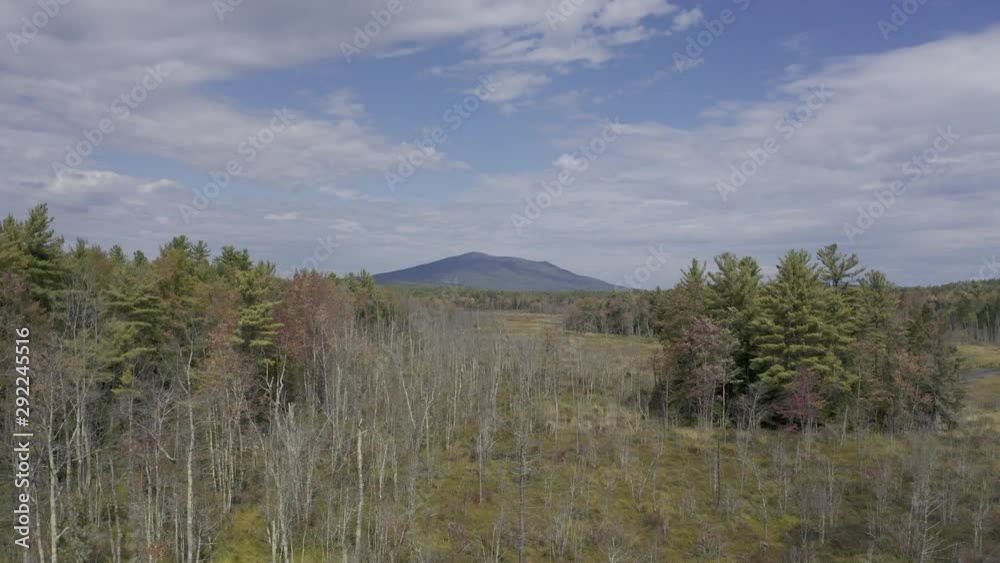 Aerial view of Mt Monadnock in New Hampshire, fall season, 4K drone video with 10-bit color Aerial view of Mt Monadnock in New Hampshire, fall season, 4K drone video with 10-bit color