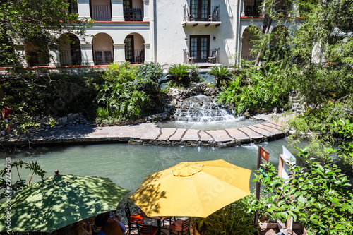 View from San Antonio riverwalk photo