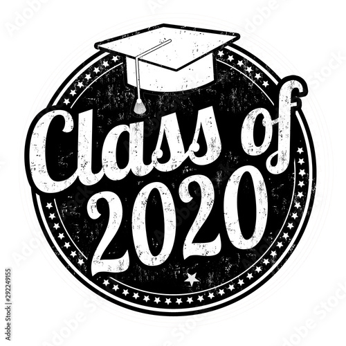 Class of 2020 grunge rubber stamp