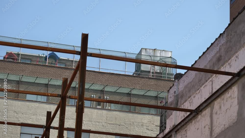 Beams for construction on building in NY city Beams for construction on building in NY city