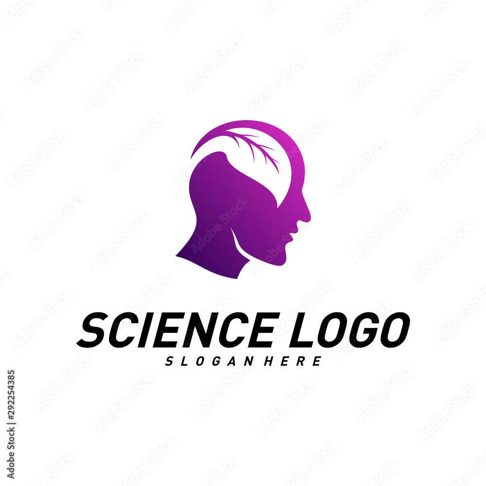 Head People with Leaf Logo Vector Template. Brain, Creative mind With Nature, learning and design icons. Man head, people symbols. Colorful Icon Head People with Leaf Logo Vector Template. Brain, Creative mind With Nature, learning and design icons. Man head, people symbols. Colorful Icon