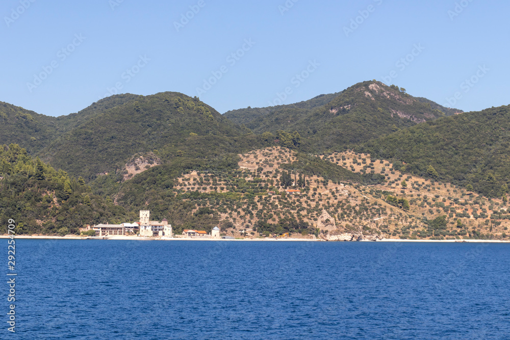 Landscape of Mount Athos, Greece