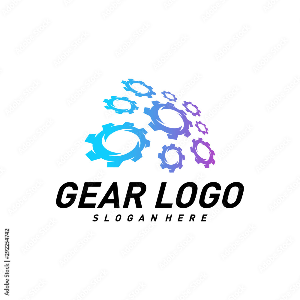 Gear logo Design Vector Template. Mechanic Icon Symbol. Colorful Icon Gear logo Design Vector Template. Mechanic Icon Symbol. Colorful Icon
