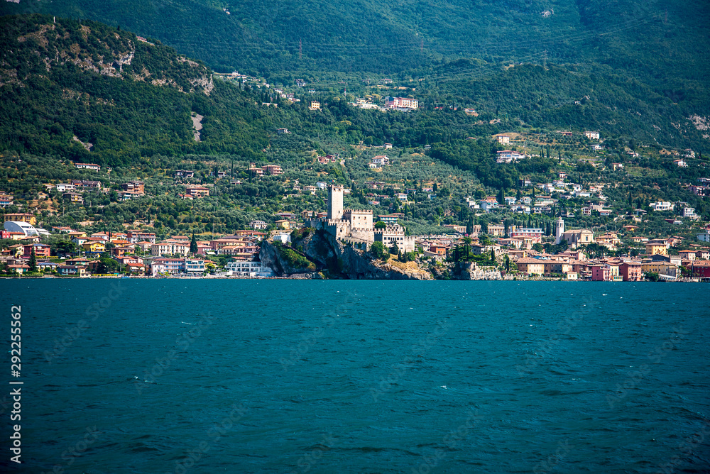The lovely town of Malcesine on Lake Garda in Italy