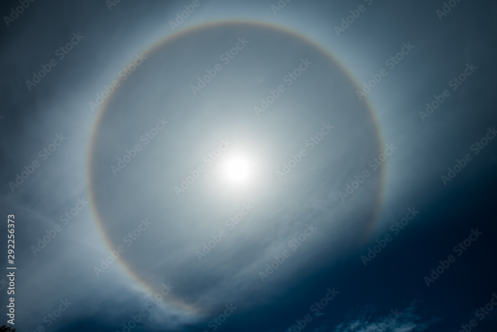 22 degree solar halo captured near Crater Lake National Park, Oregon, USA 22 degree solar halo captured near Crater Lake National Park, Oregon, USA