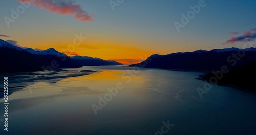 Sunset on Alaska's Turn Again Arm