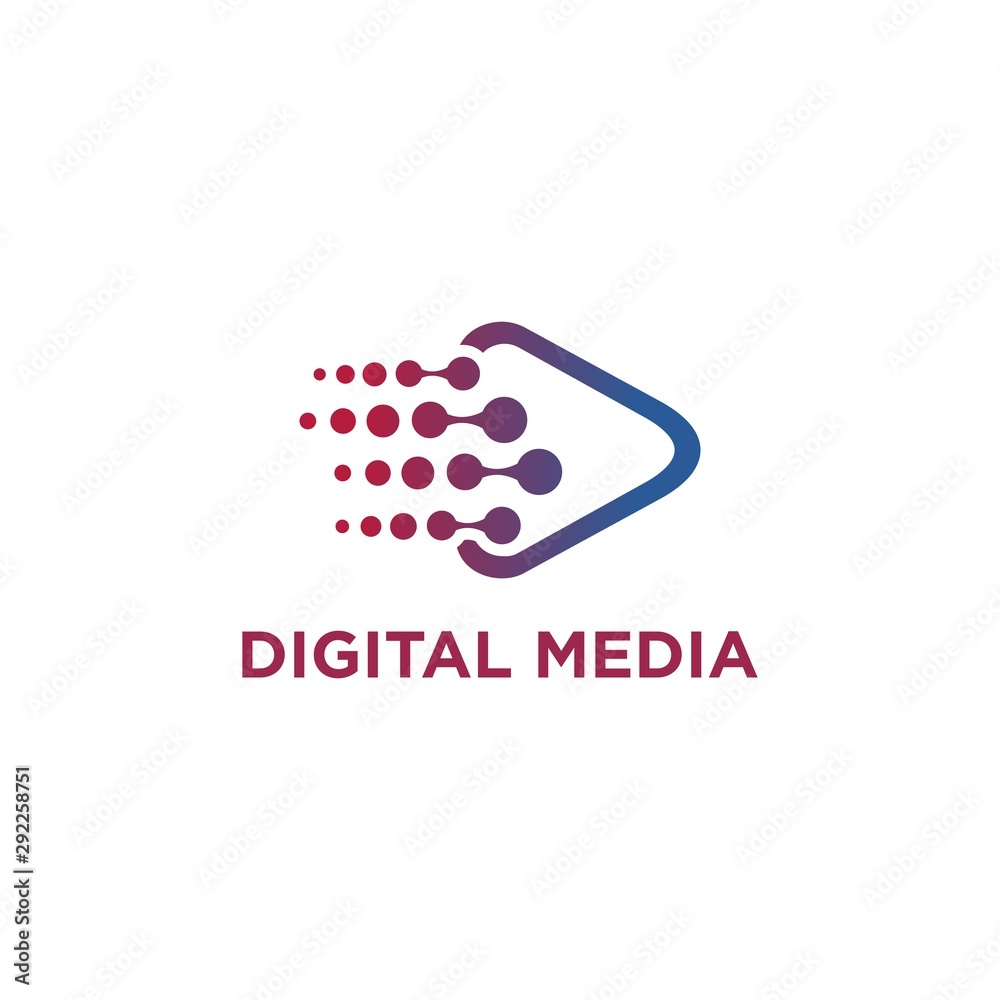 Digital Abstract Technology Logo Stock Vector Digital Abstract Technology Logo Stock Vector