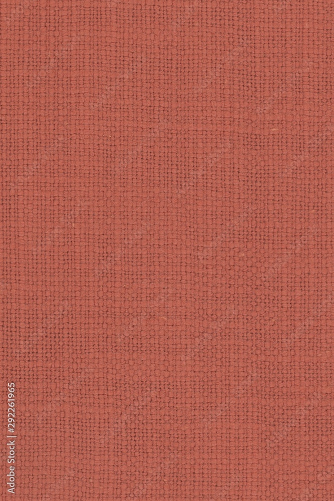 Fototapeta premium real organic light red linen fabric texture background
