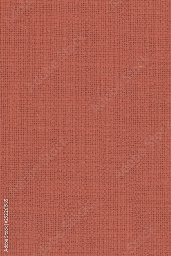 real organic light red linen fabric texture background
