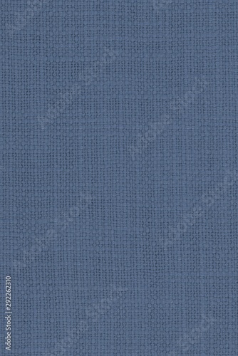 real organic blue linen fabric texture background
