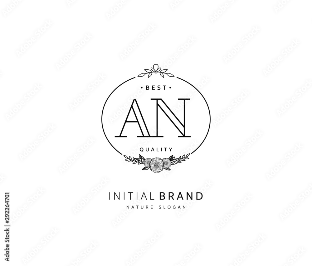 A N AN Beauty vector initial logo, handwriting logo of initial signature, wedding, fashion, jewerly, boutique, floral and botanical with creative template for any company or business. A N AN Beauty vector initial logo, handwriting logo of initial signature, wedding, fashion, jewerly, boutique, floral and botanical with creative template for any company or business.