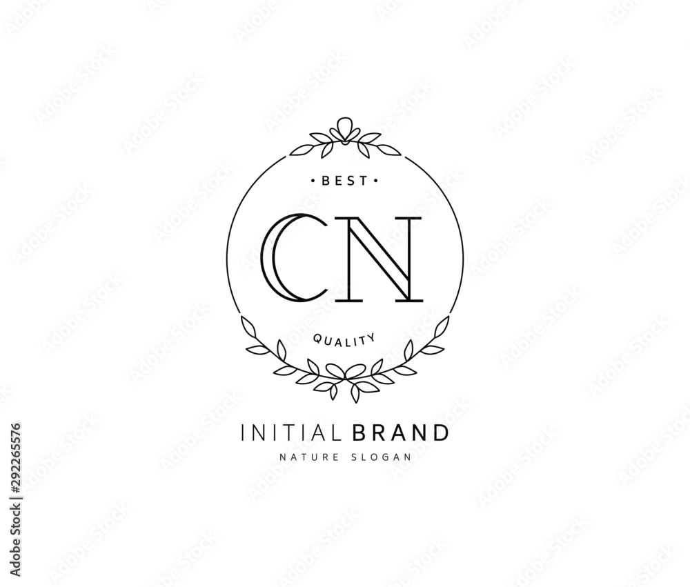 C N CN Beauty vector initial logo, handwriting logo of initial signature, wedding, fashion, jewerly, boutique, floral and botanical with creative template for any company or business. C N CN Beauty vector initial logo, handwriting logo of initial signature, wedding, fashion, jewerly, boutique, floral and botanical with creative template for any company or business.