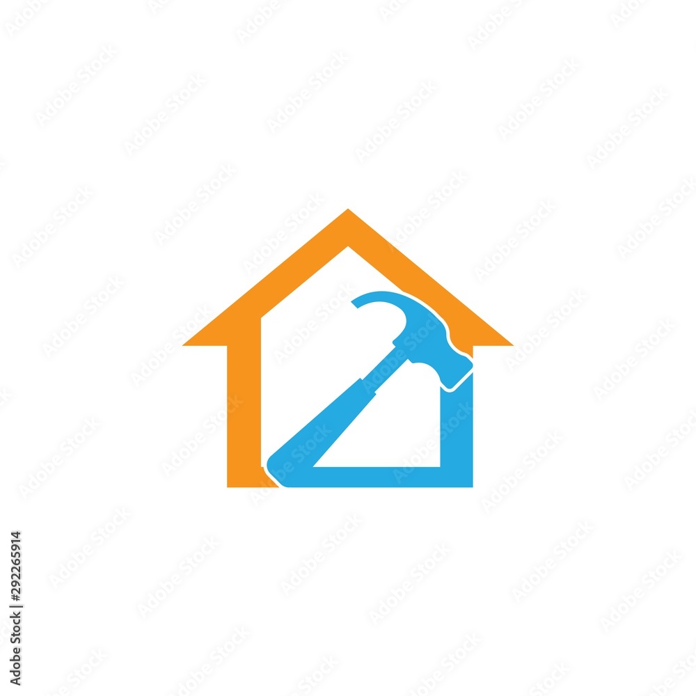 Hammer logo template vector icon illustration Hammer logo template vector icon illustration
