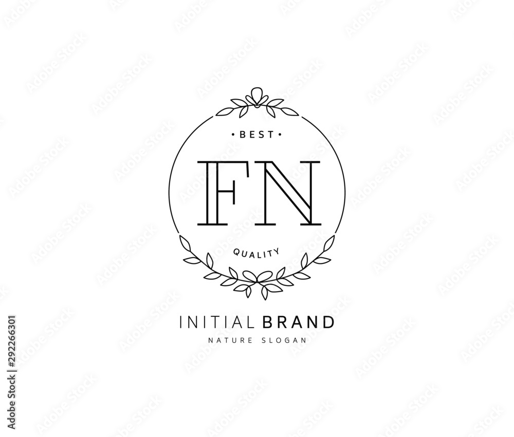 F N FN Beauty vector initial logo, handwriting logo of initial signature, wedding, fashion, jewerly, boutique, floral and botanical with creative template for any company or business. F N FN Beauty vector initial logo, handwriting logo of initial signature, wedding, fashion, jewerly, boutique, floral and botanical with creative template for any company or business.