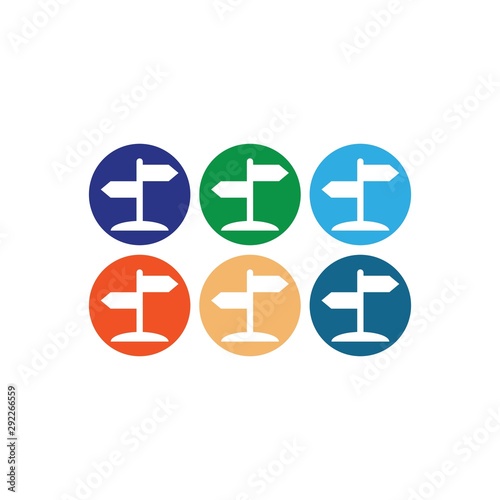 Travel logo template icon design
