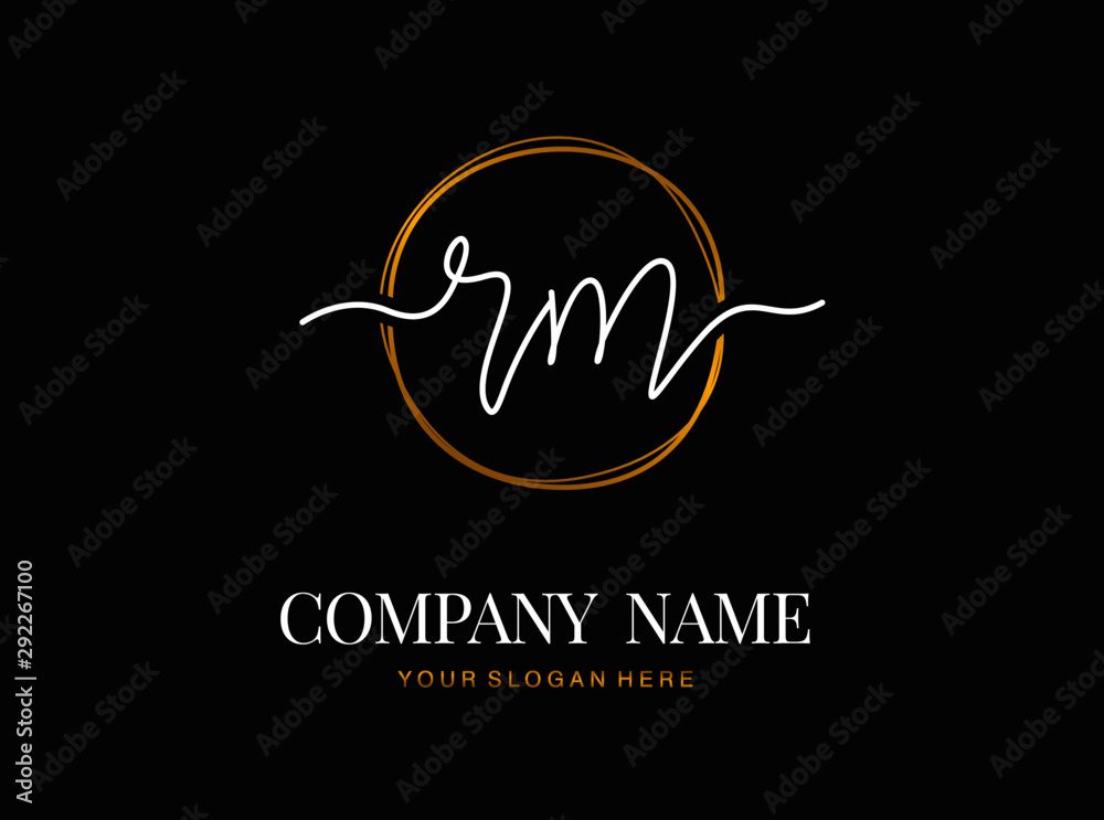R M RM Initial handwriting logo design with circle. Beautyful design handwritten logo for fashion, team, wedding, luxury logo. R M RM Initial handwriting logo design with circle. Beautyful design handwritten logo for fashion, team, wedding, luxury logo.