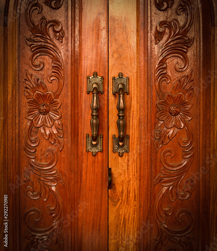 old wooden door