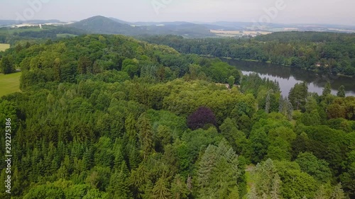 Landscaping view of Konopiste national park , Czhech Republic photo