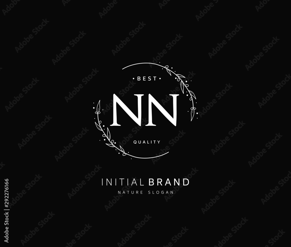 N NN Beauty vector initial logo, handwriting logo of initial signature, wedding, fashion, jewerly, boutique, floral and botanical with creative template for any company or business. N NN Beauty vector initial logo, handwriting logo of initial signature, wedding, fashion, jewerly, boutique, floral and botanical with creative template for any company or business.