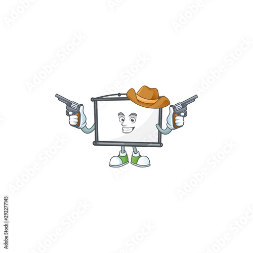 Cowboy empty project screen on the mascot