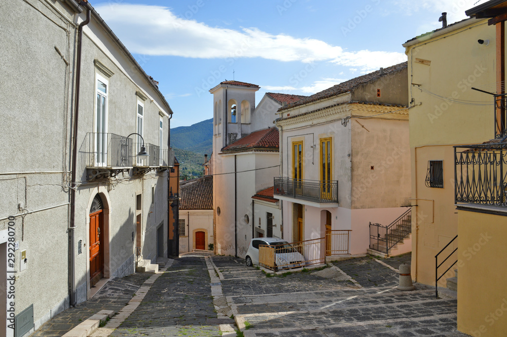 An old house in an ancient town in the Basilicata region