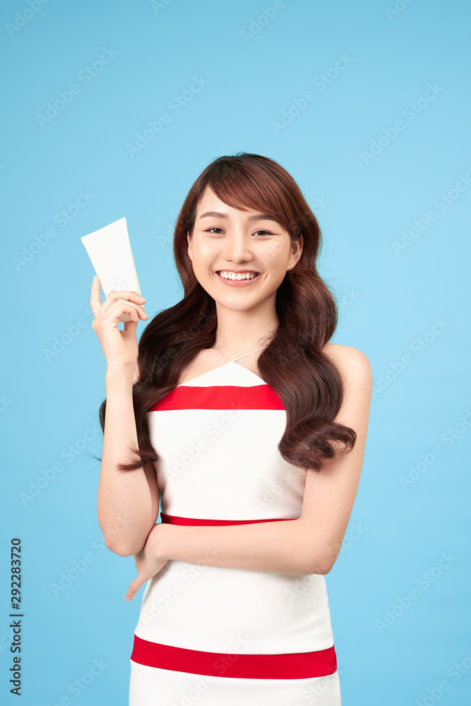 Beautiful Asian Woman with spa healthy skin concept, neat clean make up wrap hair natural look Beautiful Asian Woman with spa healthy skin concept, neat clean make up wrap hair natural look