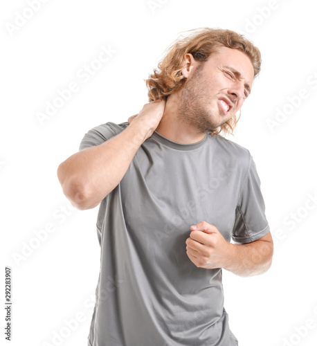 Young man suffering from pa...