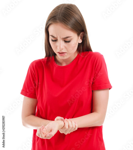 Young woman suffering from ...