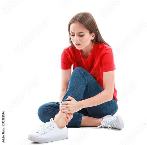 Young woman suffering from ...