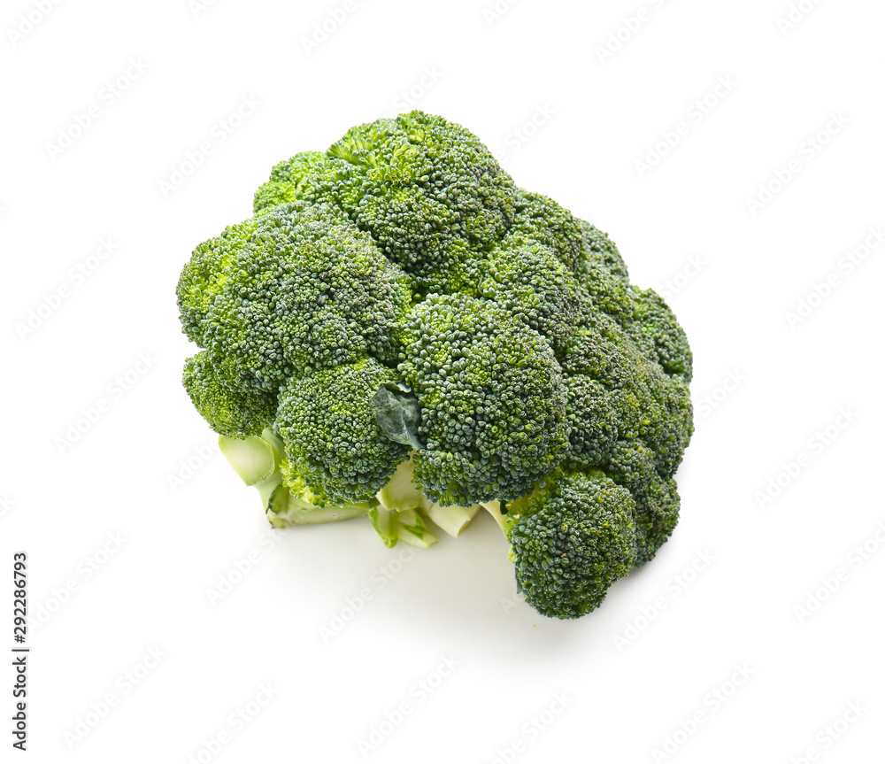 Fresh broccoli cabbage on white background Fresh broccoli cabbage on white background