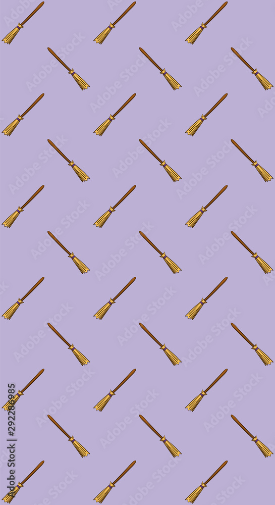 witch broom vector pattern illustration for halloween banner also can use for media social feed or story background witch broom vector pattern illustration for halloween banner also can use for media social feed or story background