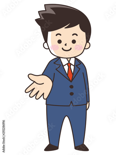 手を差し伸べるビジネスマン