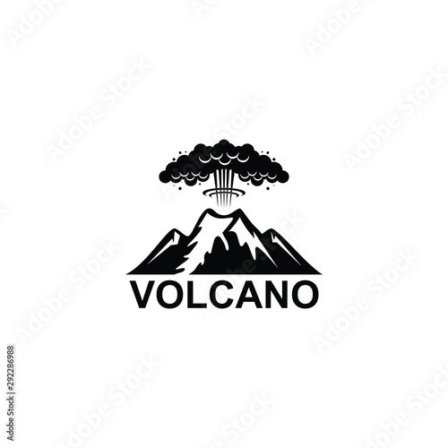 Volcano mountain logo Fototapeta