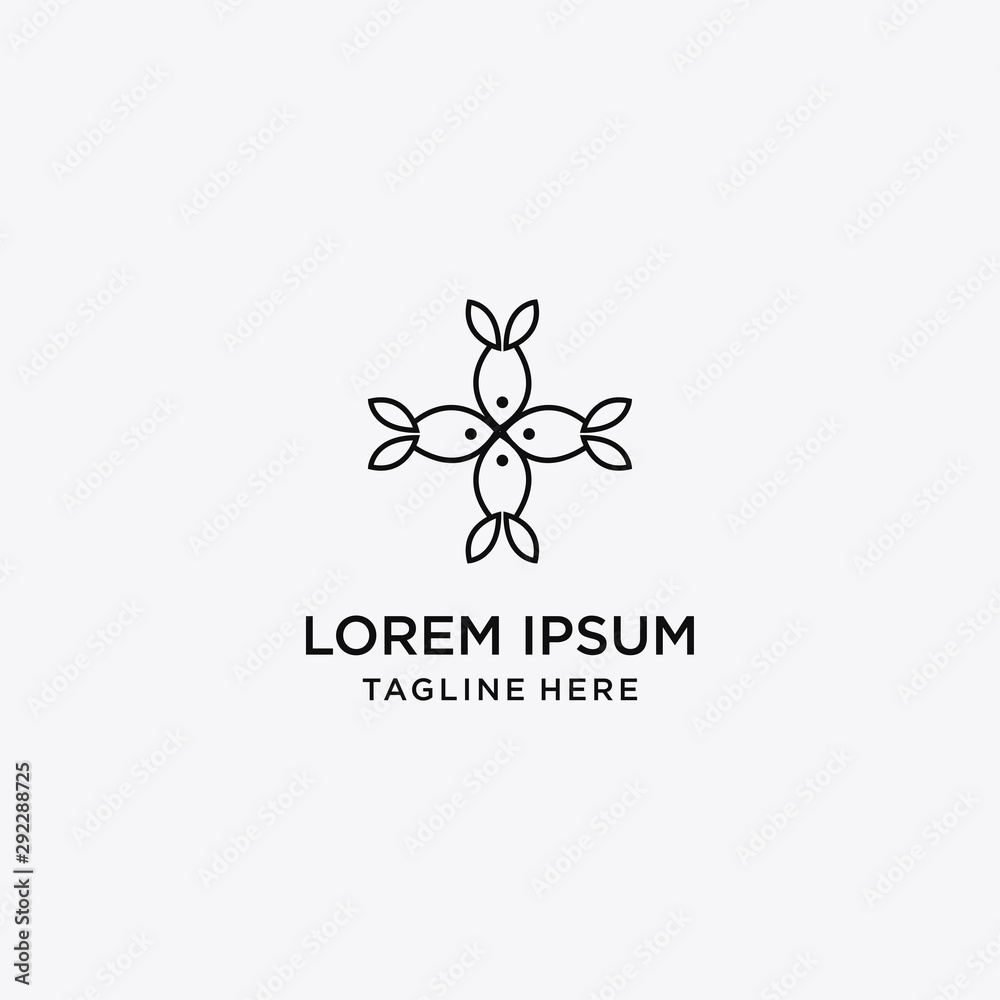  Fish Logo Vector Design Template .