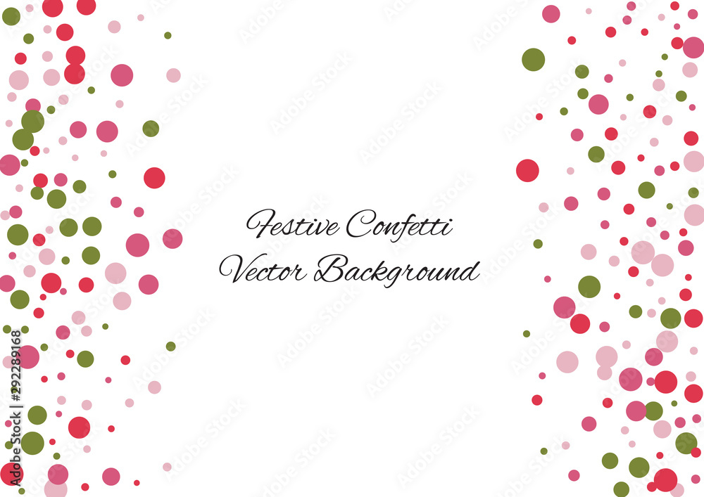 Festive color round confetti background. Abstract frame confetti texture for holiday, postcard, poster, website, carnivals, birthday and children's parties. Cover confetti mock-up. Wedding card layout Festive color round confetti background. Abstract frame confetti texture for holiday, postcard, poster, website, carnivals, birthday and children's parties. Cover confetti mock-up. Wedding card layout