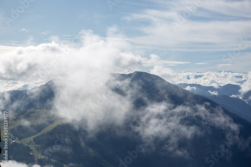 View from Wendelstein mountain. Bayrischzell. Bavaria, Germany. Alps