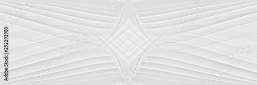 White background 3 d with elements of waves in a fantastic abstract design, the texture of the lines in a modern style for wallpaper. Light gray template for wedding ceremony or business presentation.
