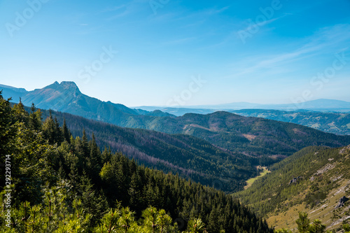 High Tatra mountain autumn sunny day  relaxing landscape  alp view