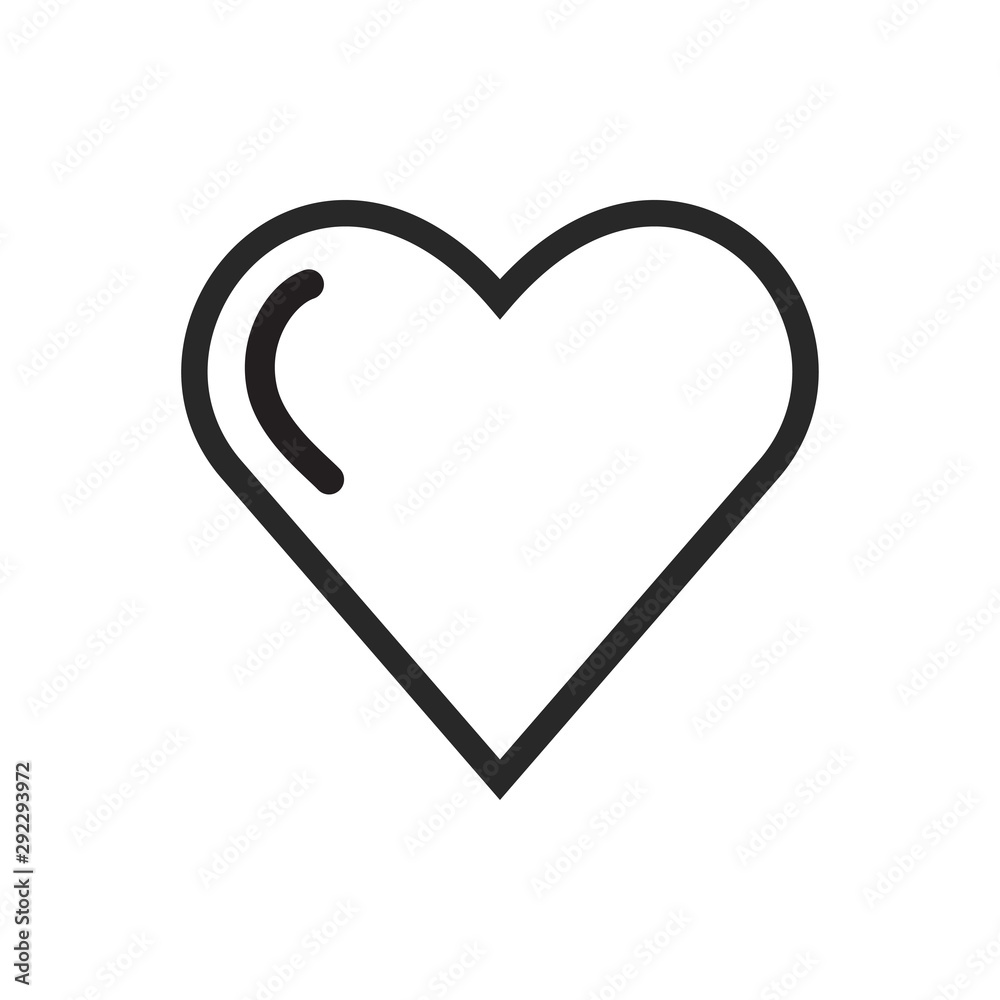 Heart Love Icon Vector Illustration Heart Love Icon Vector Illustration