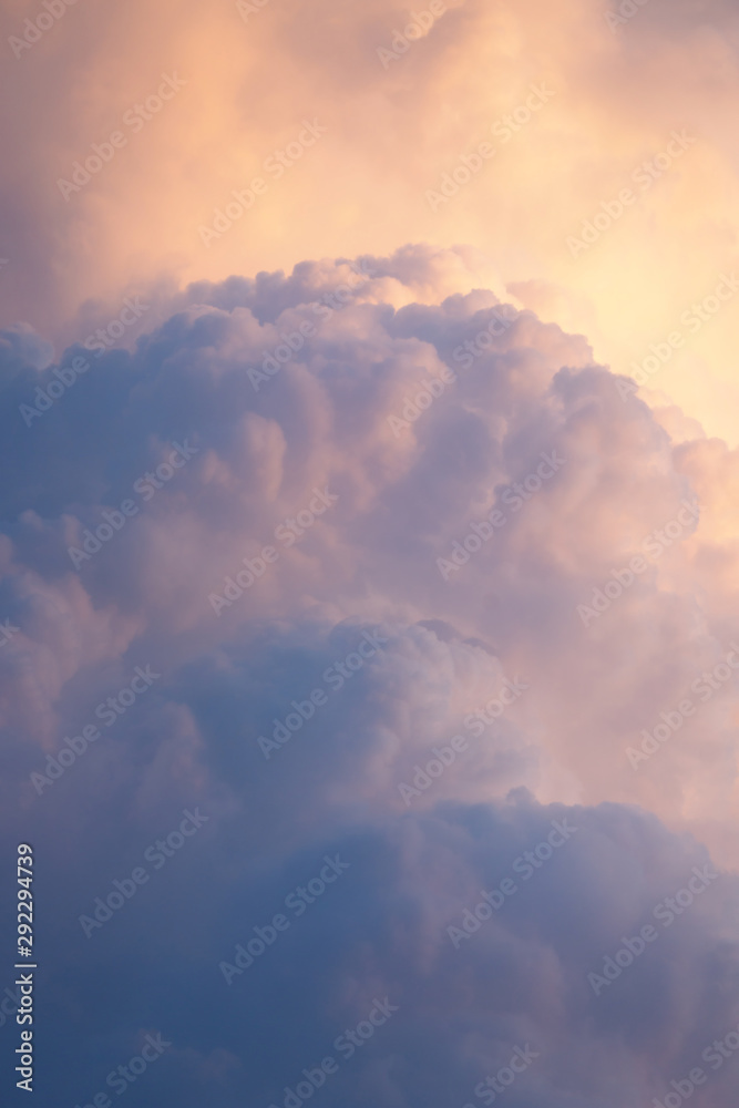 Beautiful sky with clouds.Picture for summer season.