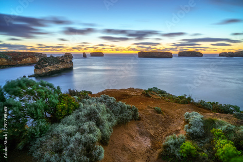 bay of islands after sunset at blue hour, great ocean road, australia 32