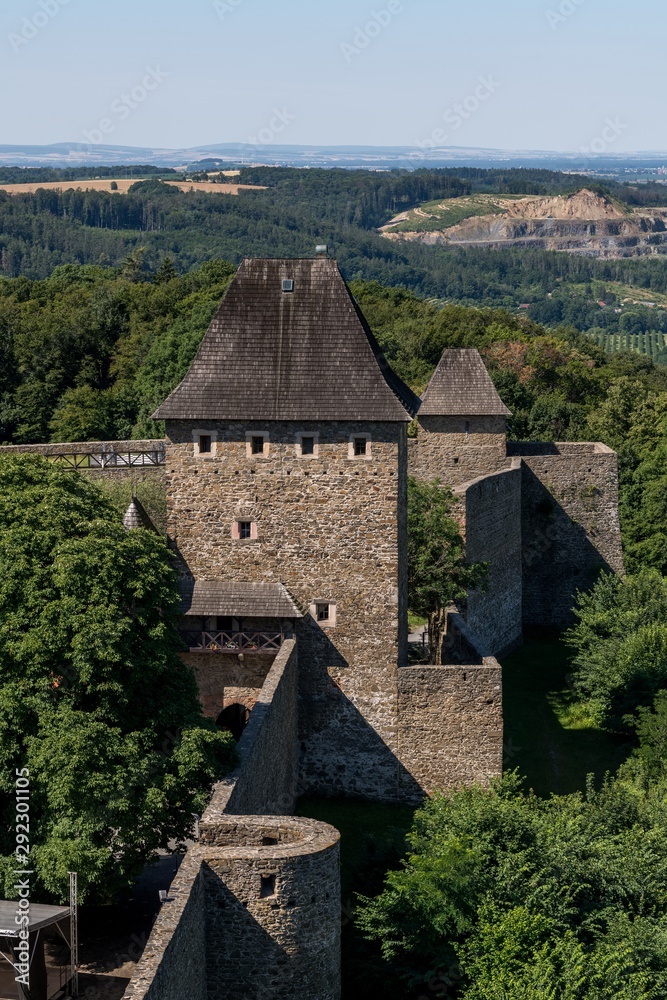 Ruins of Helfstyn Castle in the Moravia region