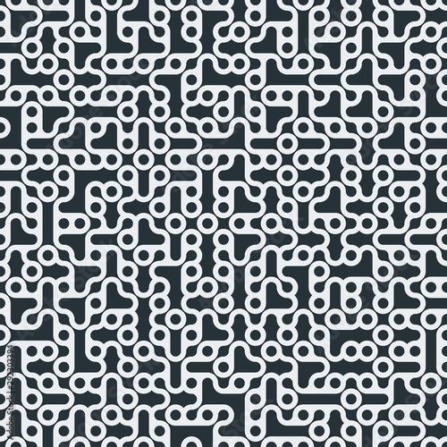 Fototapeta Naklejka Na Ścianę i Meble -  Truchet Random Pattern Generative Tile Art background illustration