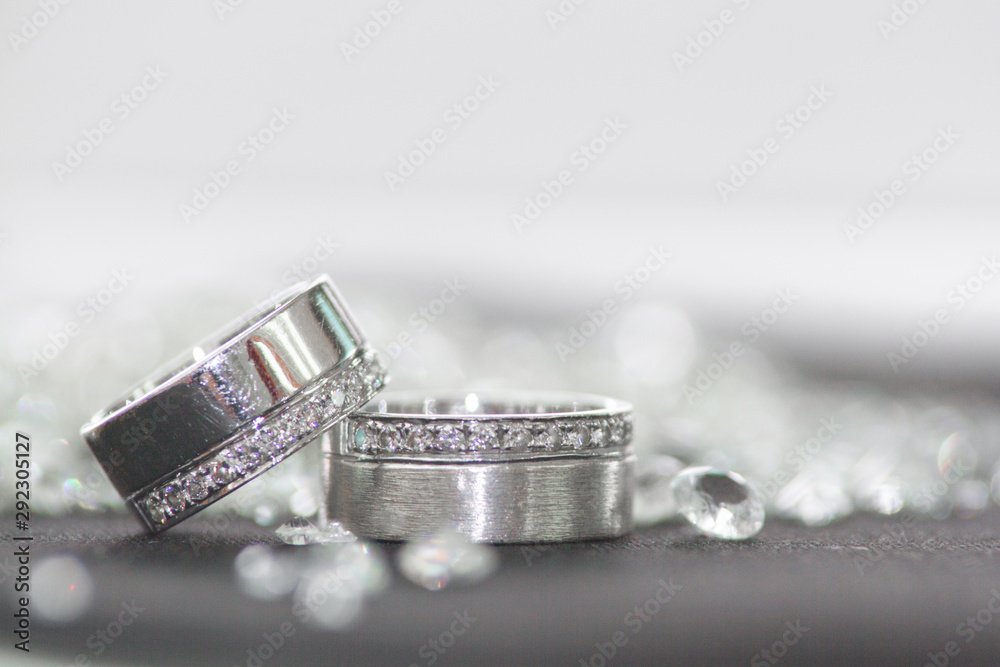 Close up of diamond ring on jewelry background, platinum ring on diamond. Close up of diamond ring on jewelry background, platinum ring on diamond.