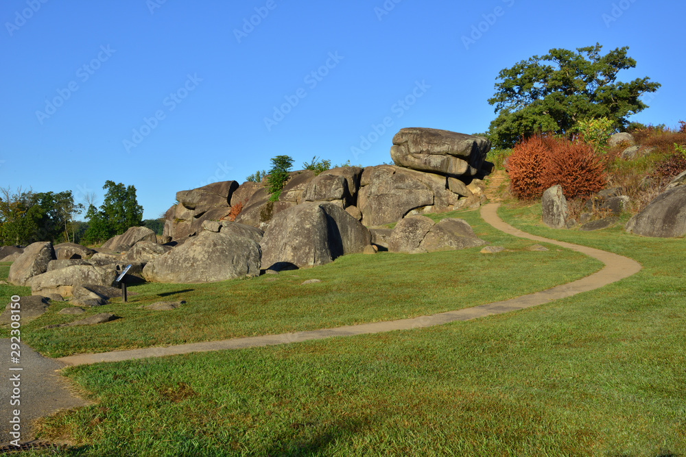 Devils Den at the Battle of Gettsyburg.