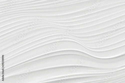 White background 3 d with elements of waves in a fantastic abstract design, the texture of the lines in a modern style for wallpaper. Light gray template for wedding ceremony or business presentation.