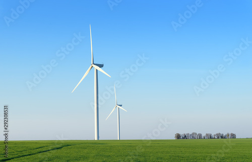  wind turbine in Beauce natural region in northern France
