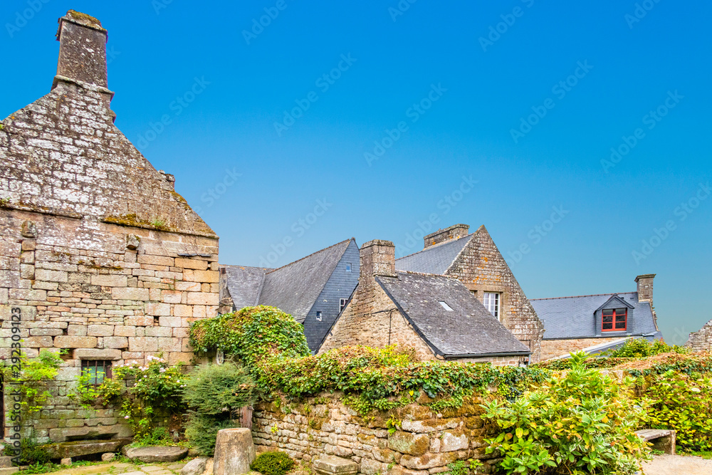 beautiful houses in Locronan, France